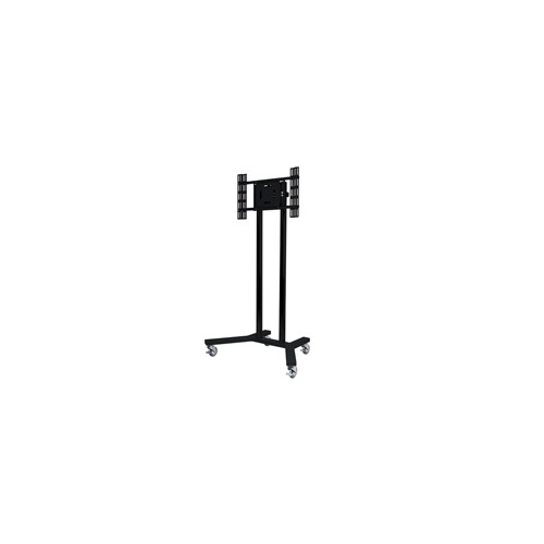 B-Tech Large Universal Flat Screen Trolley / Floor Stand (VESA 600 x 400) - 1.6m &Atilde;50mm Poles