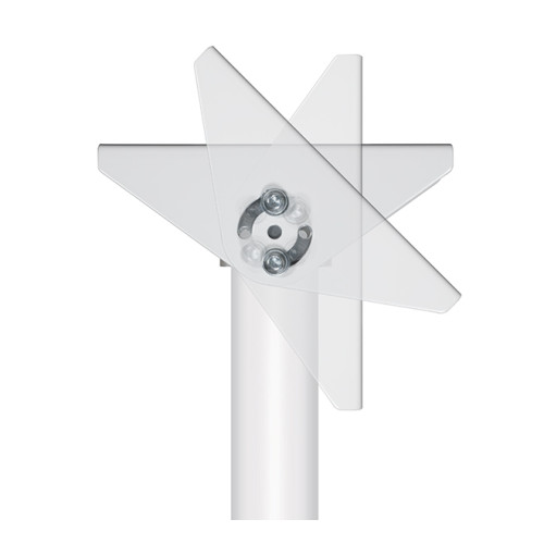 B-Tech SYSTEM 2 &acirc; Ceiling/Wall Mount w/Tilt &acirc; White