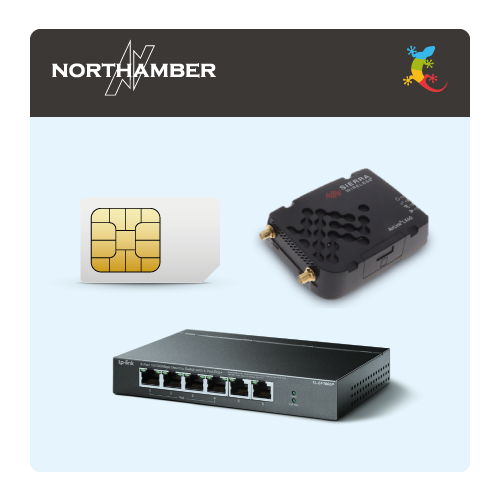 NETWORK SIM Modem & POE Injector If no Network Connection Available