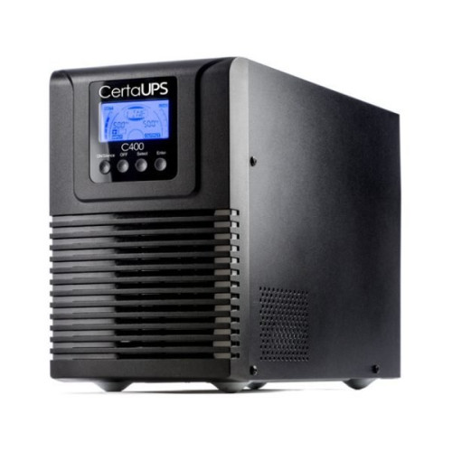 CertaUPS C400 uninterruptible power supply (UPS) Double-conversion (Online) 1 kVA 900 W 4 AC outlet(s)