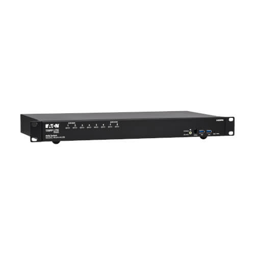Tripp Lite B024-H4U08 8-Port 4K HDMI/USB KVM Switch - 4K 60 Hz Video/Audio, USB Peripheral Sharing, 1U Rack-Mount