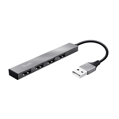 Trust Halyx USB 2.0 480 Mbit/s Aluminium - 23786
