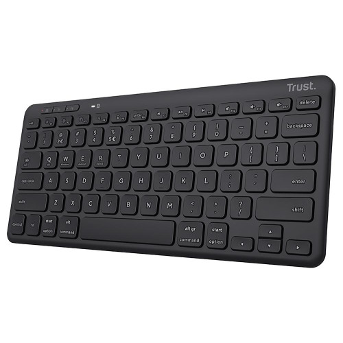 Trust Lyra keyboard Office USB + RF Wireless + Bluetooth QWERTY UK English Black