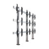 B-Tech SYSTEM X - 3 x 3 Universal Bolt-Down Videowall Mounting System with Micro-Adjustment for 46-55" screens