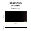 Fellowes Computer Desk Mat with Non-Slip Base Breyta Desk Mat with Antibacterial Protection Black - 100139320