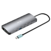 i-tec Metal USB-C Nano 3x Display Dock, 2x HDMI 1x USB-C video with Power Delivery 140W + Universal Charger 140 W - C31NANOTRIPLED140UK