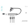 i-tec USB-C/USB-A Metal HUB 1x USB 3.0 + 3x USB 2.0 - CAHUBMETALMINI4